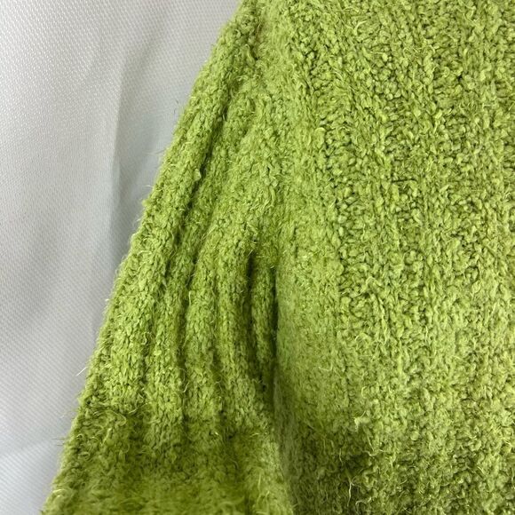 Columbia Womens Turtleneck Fuzzy Knit Sweater Green Size Medium - Picture 3 of 14